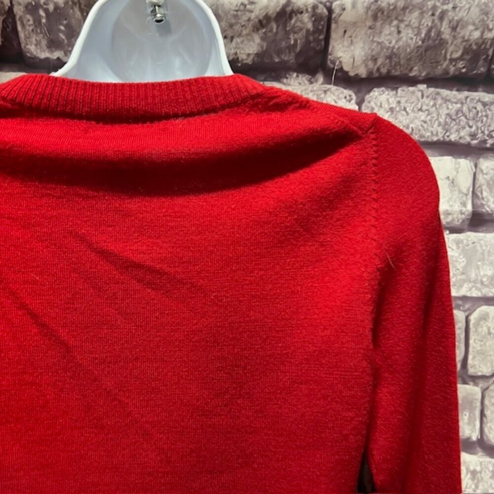 Banana Republic Red Button Down Long Sleeve Cardigan Size XSP - Picture 6 of 7